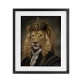 thumbnail image 1 of Stupell Industries Eclectic Royal King Lion Black Framed Print Under Glass, 13 x 16, by Matthew Piotrowicz, 1 of 7