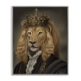 thumbnail image 1 of Stupell Industries Eclectic Royal King Lion Gray Framed Giclee Art, 16 x 20, by Matthew Piotrowicz, 1 of 7