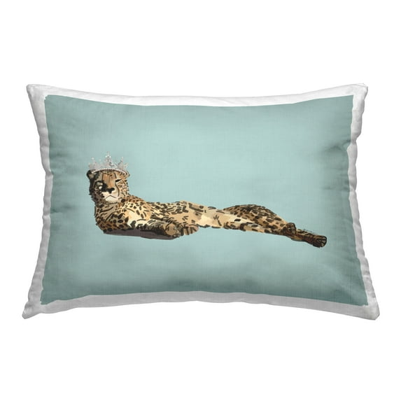 Stupell Industries Royal Lounging Cheetah Decorative Printed Throw Pillow Design by Amelia Noyes