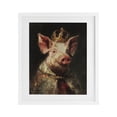 thumbnail image 1 of Stupell Industries Traditional Royal Swine Portrait White Framed Print Under Glass, 13 x 16, by Svetlana Aleynikova, 1 of 8
