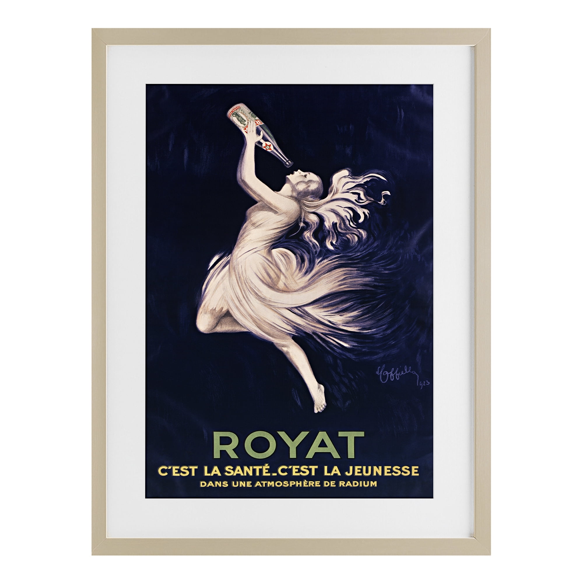 Stupell Industries Royat 1923 Advertisement Birch Framed Print Under Glass, design by Leonetto Cappiello