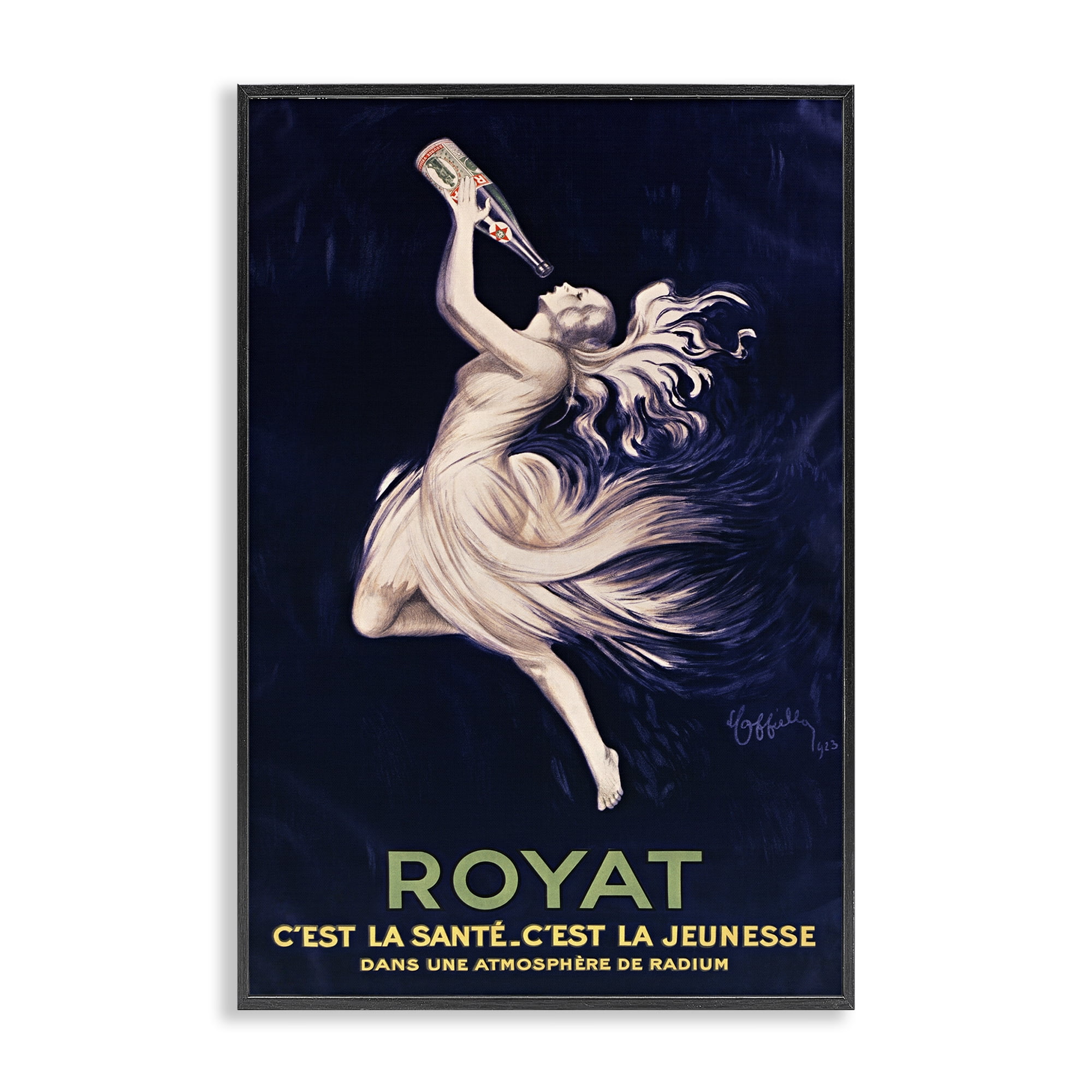 Stupell Industries Royat 1923 Advertisement Black Framed Giclee Art, design by Leonetto Cappiello