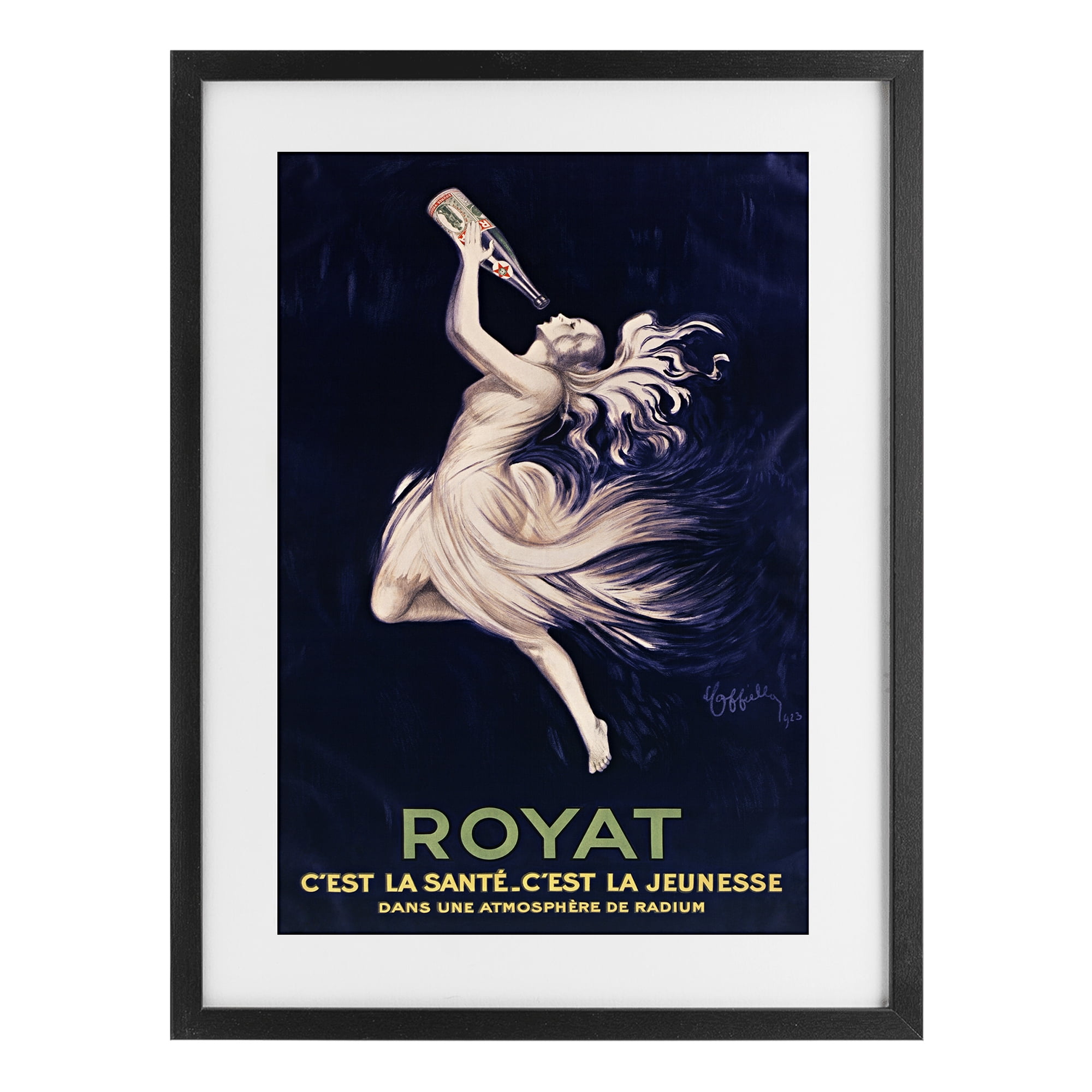 Stupell Industries Royat 1923 Advertisement Black Framed Print Under Glass, design by Leonetto Cappiello