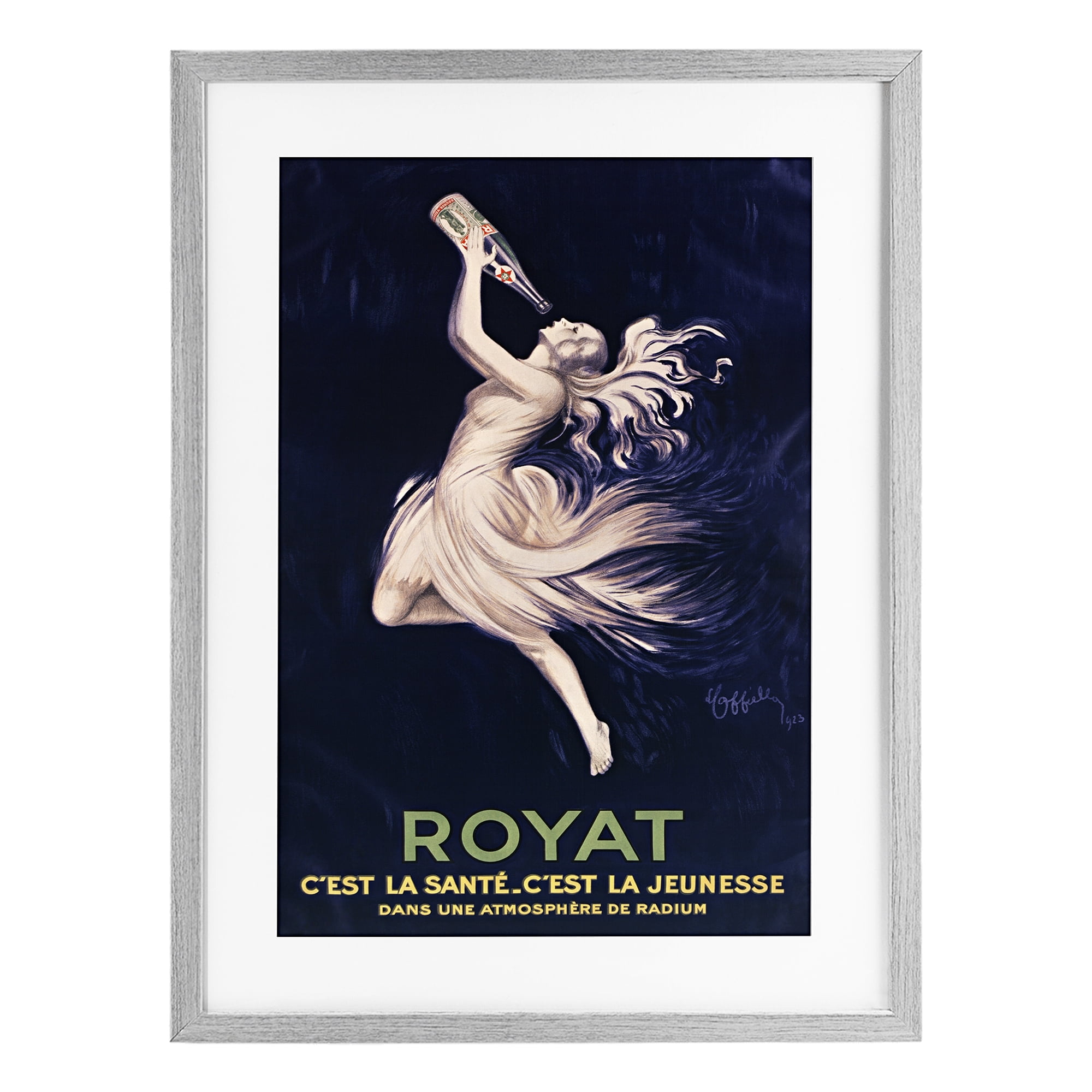 Stupell Industries Royat 1923 Advertisement Gray Framed Print Under Glass, design by Leonetto Cappiello