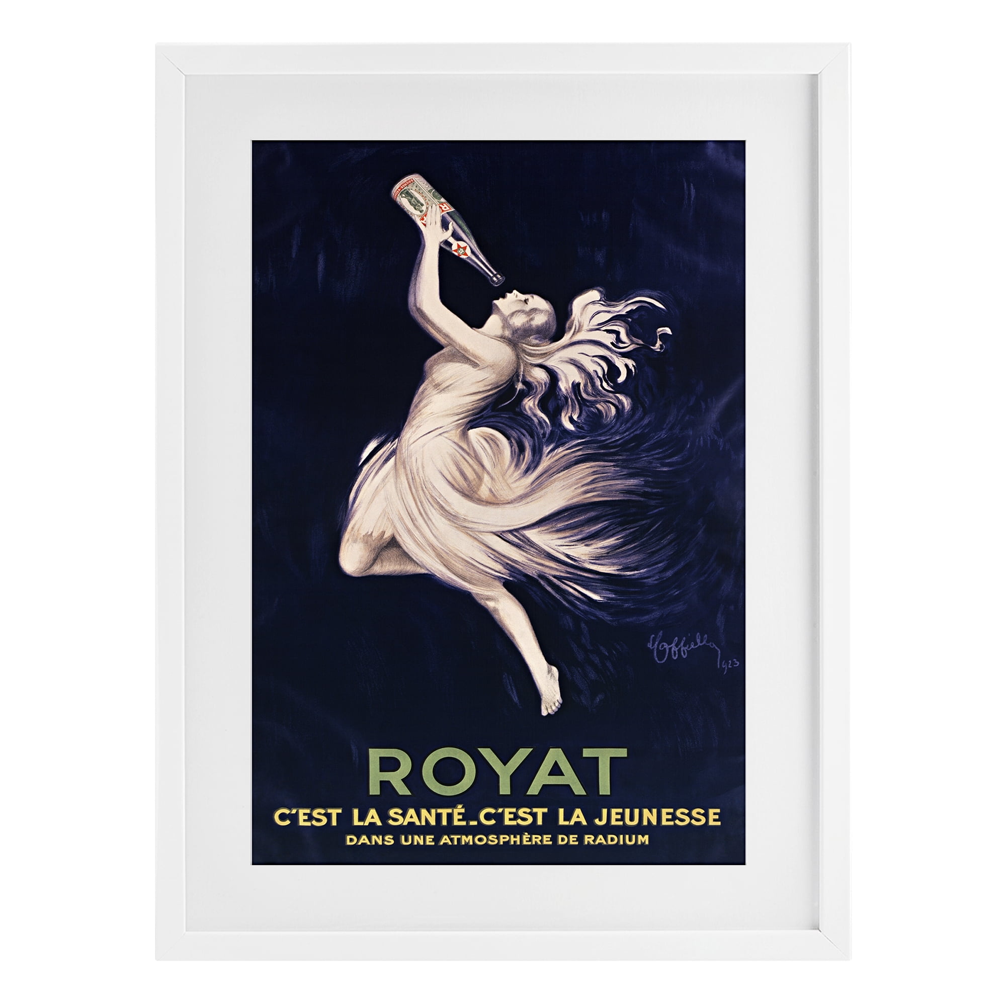 Stupell Industries Royat 1923 Advertisement White Framed Print Under Glass, design by Leonetto Cappiello
