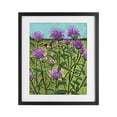 thumbnail image 1 of Stupell Industries Modern Ruby Throated Hummingbird & Beebalm Black Framed Print Under Glass, 13 x 16, by Sarah Waldron Kimball, 1 of 8