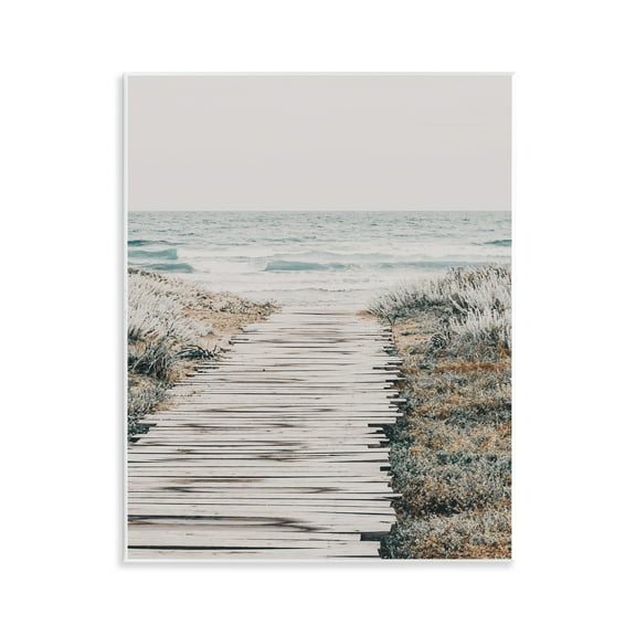 Stupell Industries Rugged Beach Path Nautical & Beach Photography Unframed Art Print Wall Art, 11 x 14