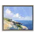 thumbnail image 1 of Stupell Industries Contemporary Rugged Coastline Landscape Brown Floating Frame Canvas Art, 21 x 17, by Ramona Murdock, 1 of 8