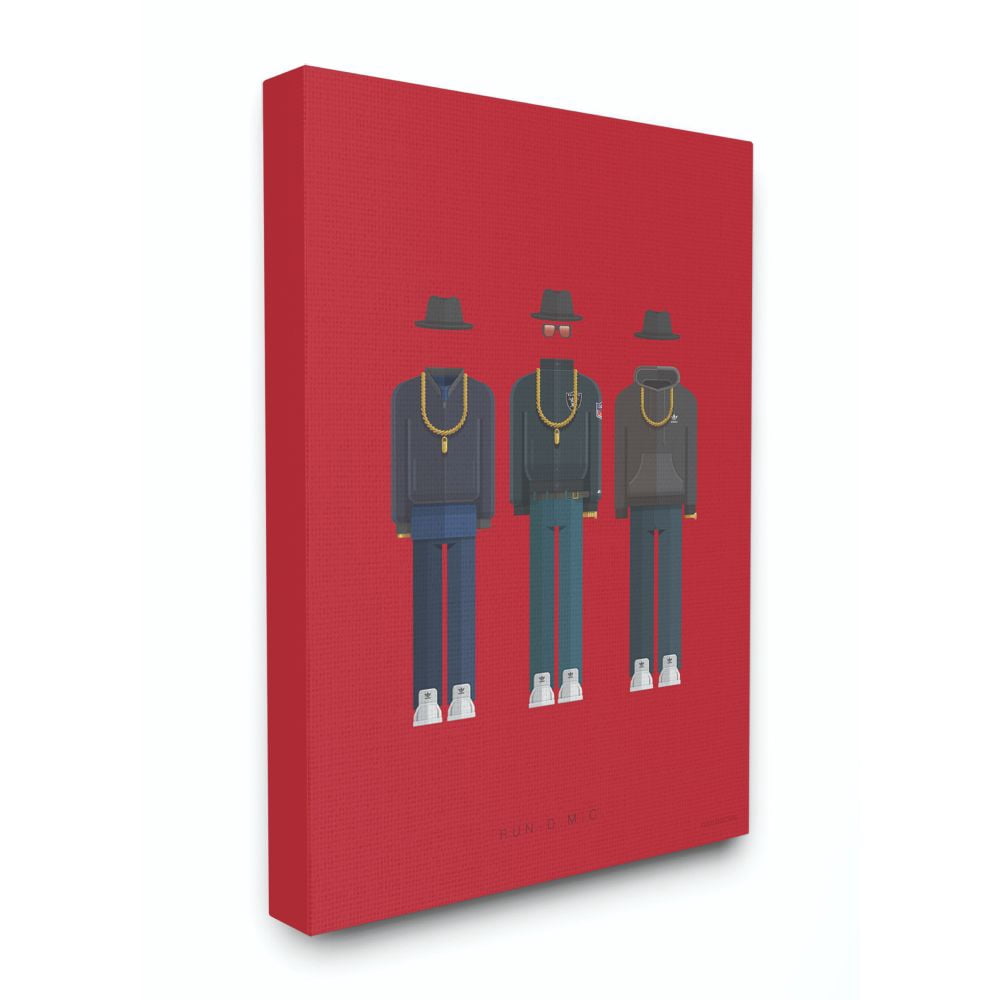 Stupell Industries Run DMC Famous People Characters Fashion Design Canvas Wall Art by Fred Birchal