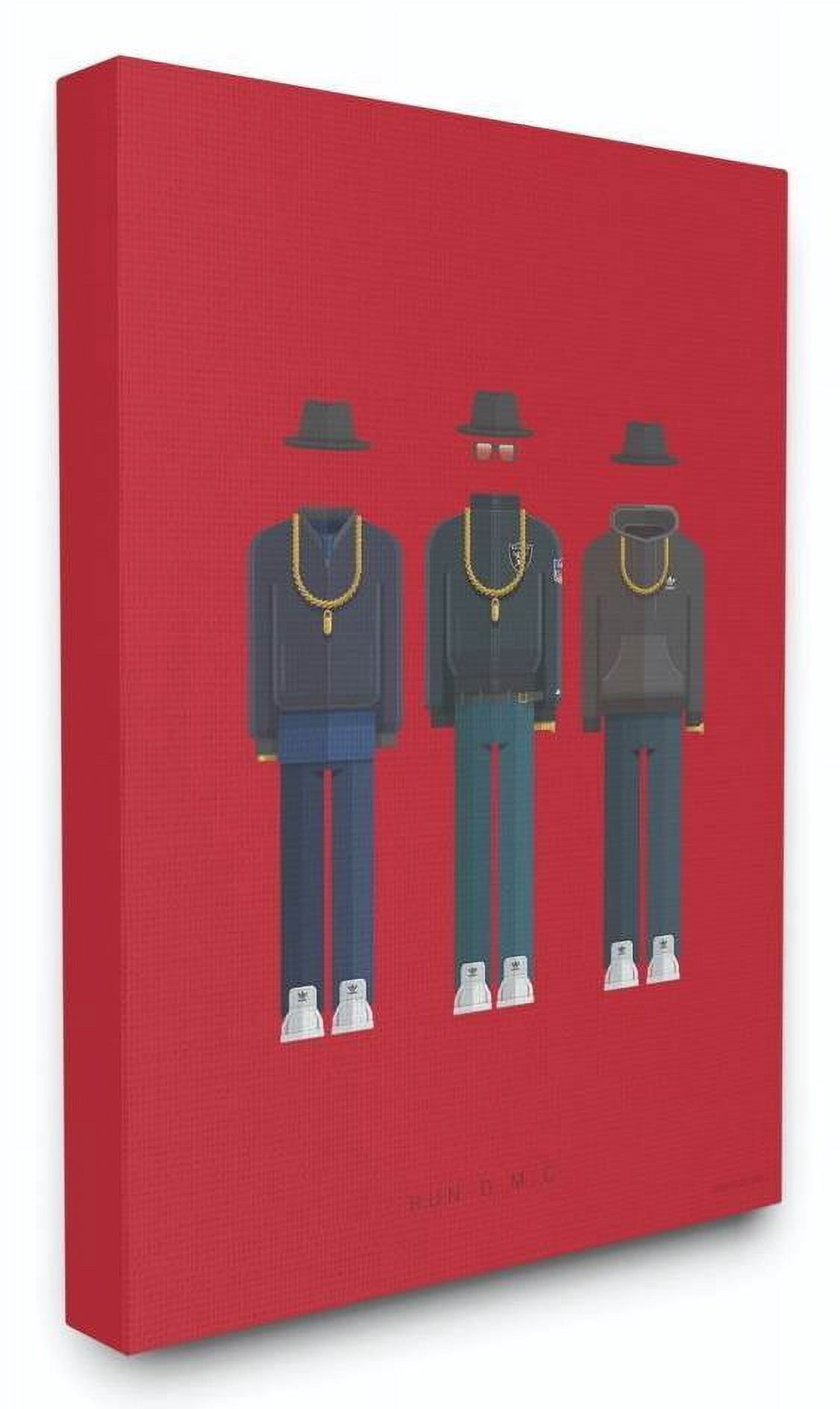Stupell Industries Run DMC Famous People Characters Fashion Design Canvas Wall Art by Fred Birchal