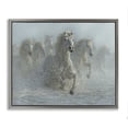 thumbnail image 1 of Stupell Industries Running Wild Horses Splashing Gray Framed Floater Canvas Wall Art design by Collin Bogle, 25 x 31, 1 of 9