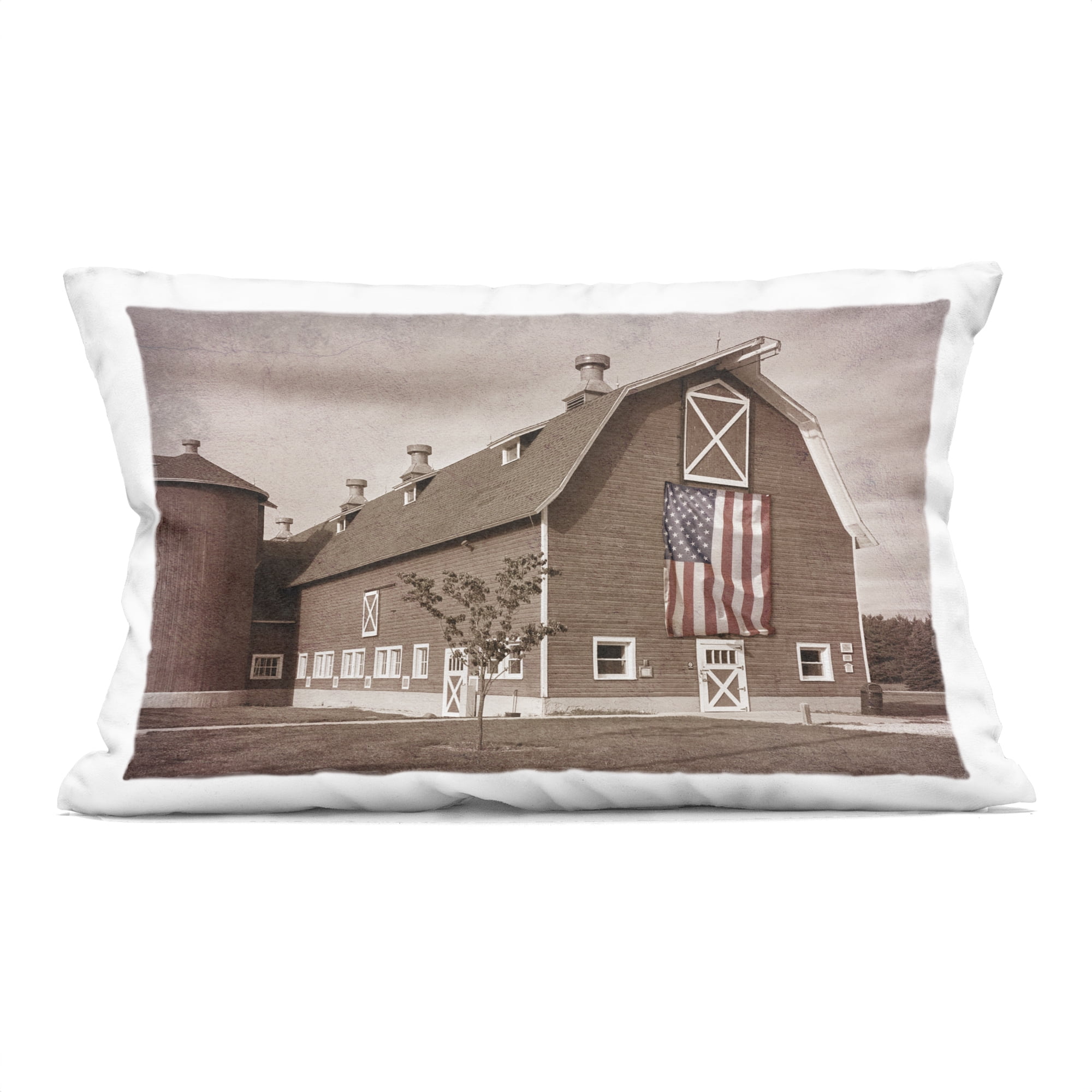Stupell Industries Rural America Barn Decorative Printed Throw Pillow, design by Marcus Prime
