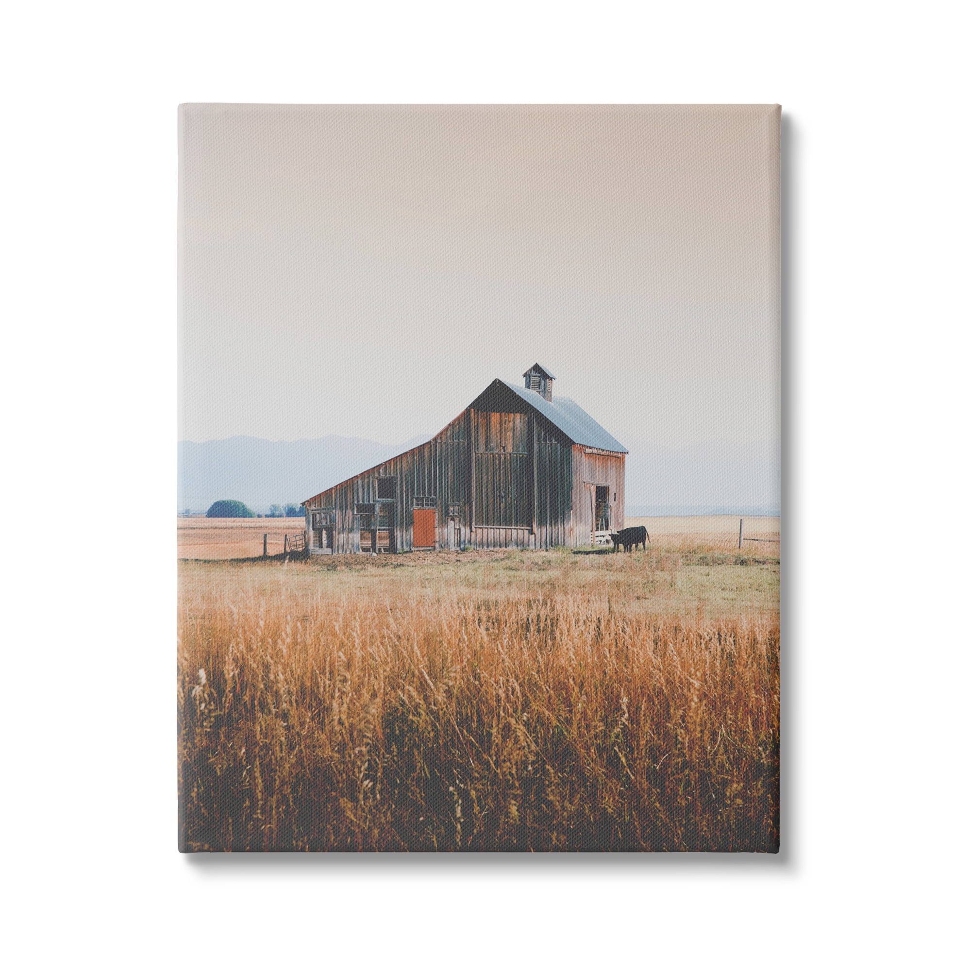 Stupell Industries Rural Barn Landscape Nature Photography Gallery Wrapped Canvas Print Wall Art, 16 x 20