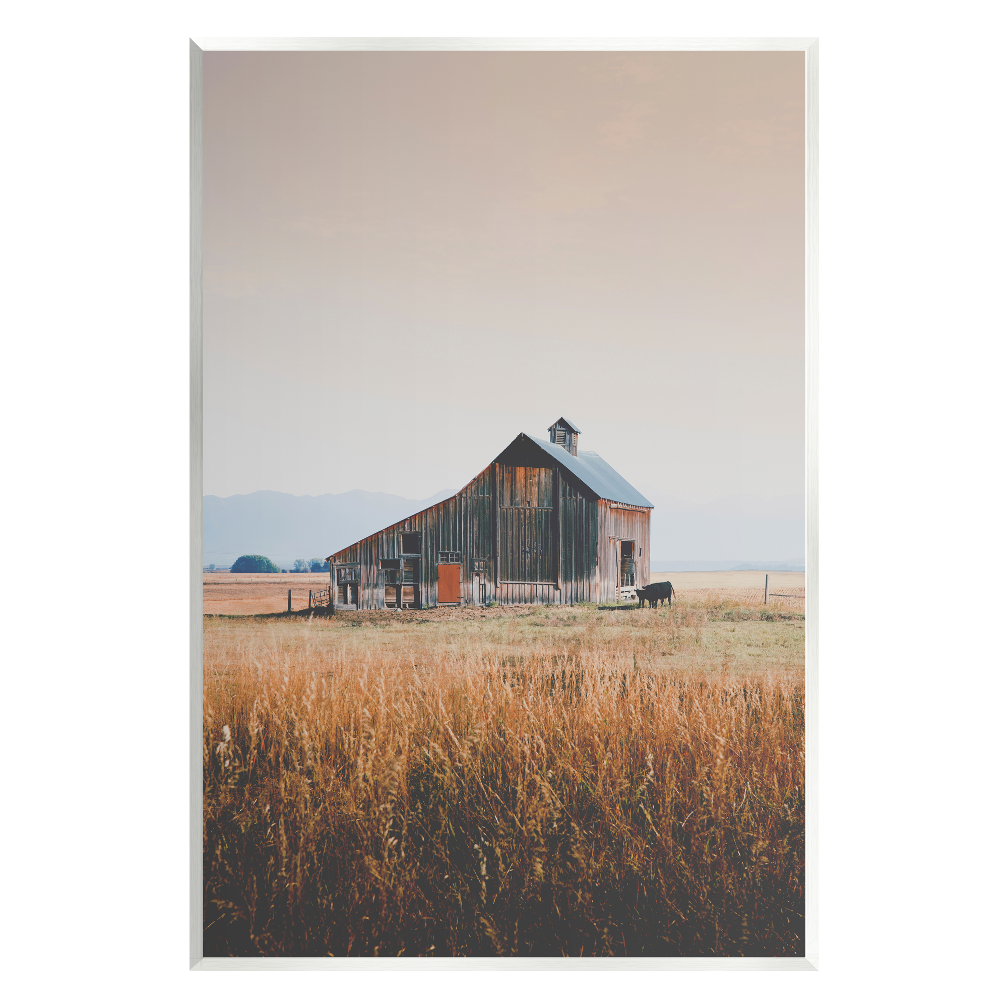 Stupell Industries Rural Barn Landscape Nature Photography Unframed Art Print Wall Art, 13 x 19