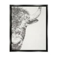 thumbnail image 1 of Stupell Industries Rural Bison Animal Drawing Detailed Graphite Wildlife Drawing Print Jet Black Floating Framed Canvas Print Wall Art, Design by Ethan Harper, 1 of 5