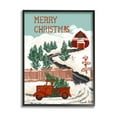 thumbnail image 1 of Stupell Industries Rural Christmas Scenery Holiday Painting Black Framed Art Print Wall Art, 11 x 14, 1 of 9