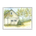 thumbnail image 1 of Stupell Industries Rural Cottage Watercolor Nature Painting White Framed Art Print Wall Art, 30 x 24, 1 of 8
