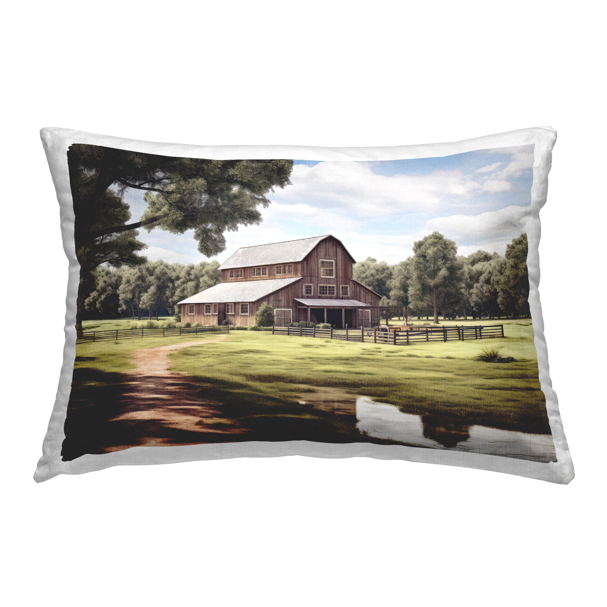 Stupell Industries Rural Country Scenery Decorative Printed Throw Pillow, 14 x 20