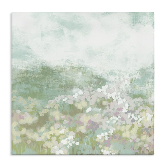 Stupell Industries Rural Countryside Impression Landscape Painting Gallery Wrapped Canvas Art Print Wall Art, 17 x 17