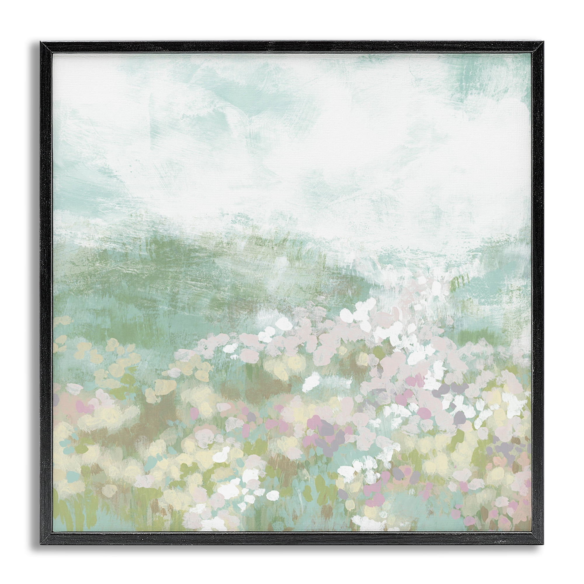 Stupell Industries Rural Countryside Impression Landscape Painting Gray Framed Art Print Wall Art, 24 x 24