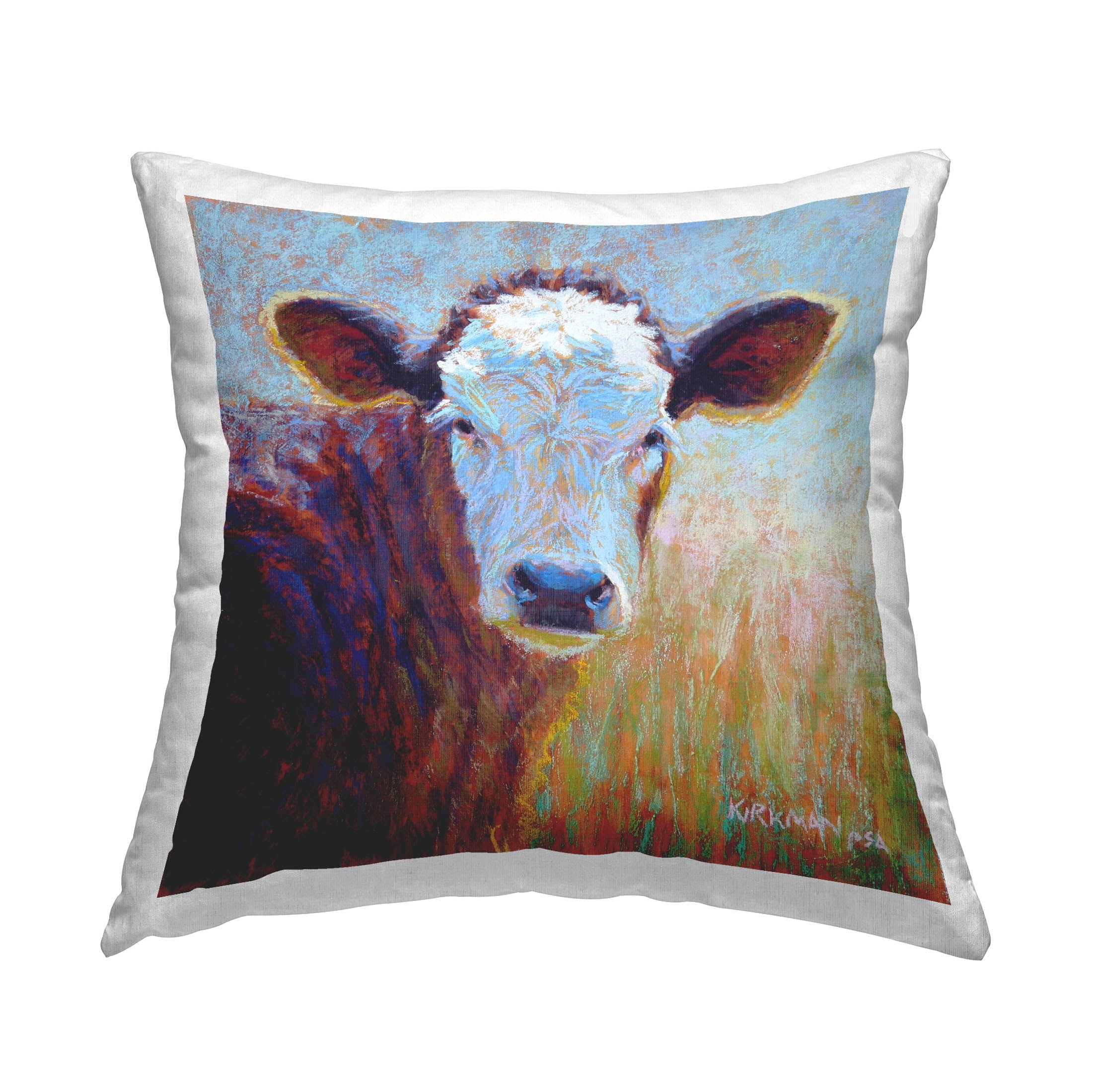 Stupell Industries Rural Farm Cattle Gazing Printed Throw Pillow Design by Rita Kirkman