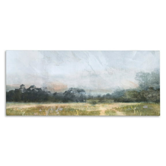 Stupell Industries Rural Field Abstract Landscape Landscape Painting Gallery Wrapped Canvas Print Wall Art
