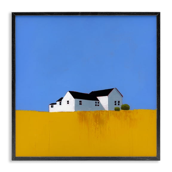 Stupell Industries Rural Field Of Gold Black Framed Giclee Art design by Ruth LaGue, 12 x 12