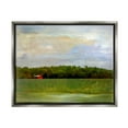 thumbnail image 1 of Stupell Industries Rural Field Red Cabin Landscape Landscape Painting Gray Floater Framed Art Print Wall Art, 1 of 6