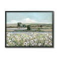 thumbnail image 1 of Stupell Industries Rural Flower Meadow Countryside Flowing Streams View Painting Black Framed Art Print Wall Art, Design by Sally Swatland, 1 of 5