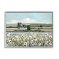 thumbnail image 1 of Stupell Industries Rural Flower Meadow Countryside Flowing Streams View Painting Gray Framed Art Print Wall Art, Design by Sally Swatland, 1 of 7