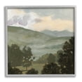 thumbnail image 1 of Stupell Industries Rural Green Landscape Nature Painting Gray Framed Art Print Wall Art, 12 x 12, 1 of 9