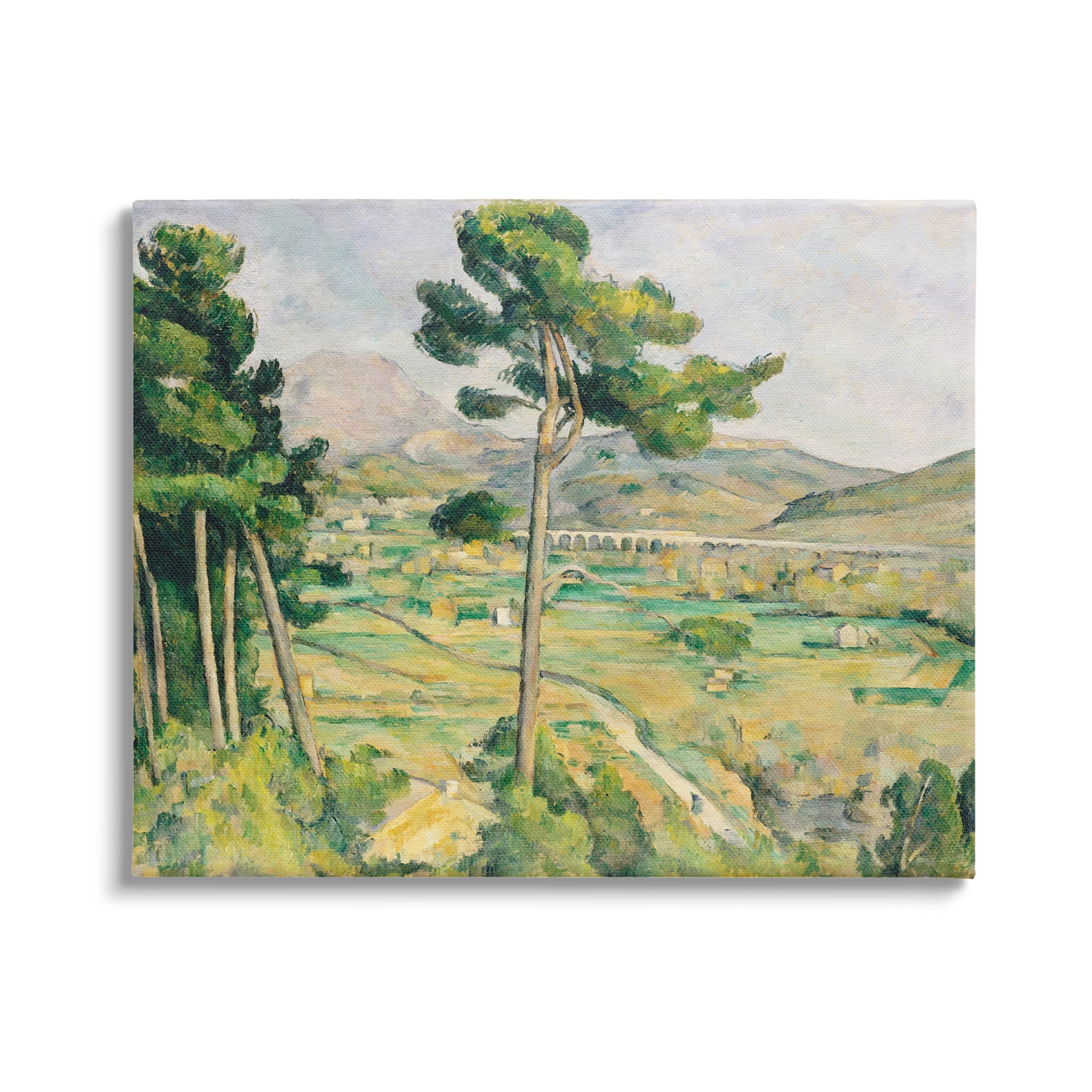 Rural Green Scenery Gallery Wrapped Canvas Wall Art