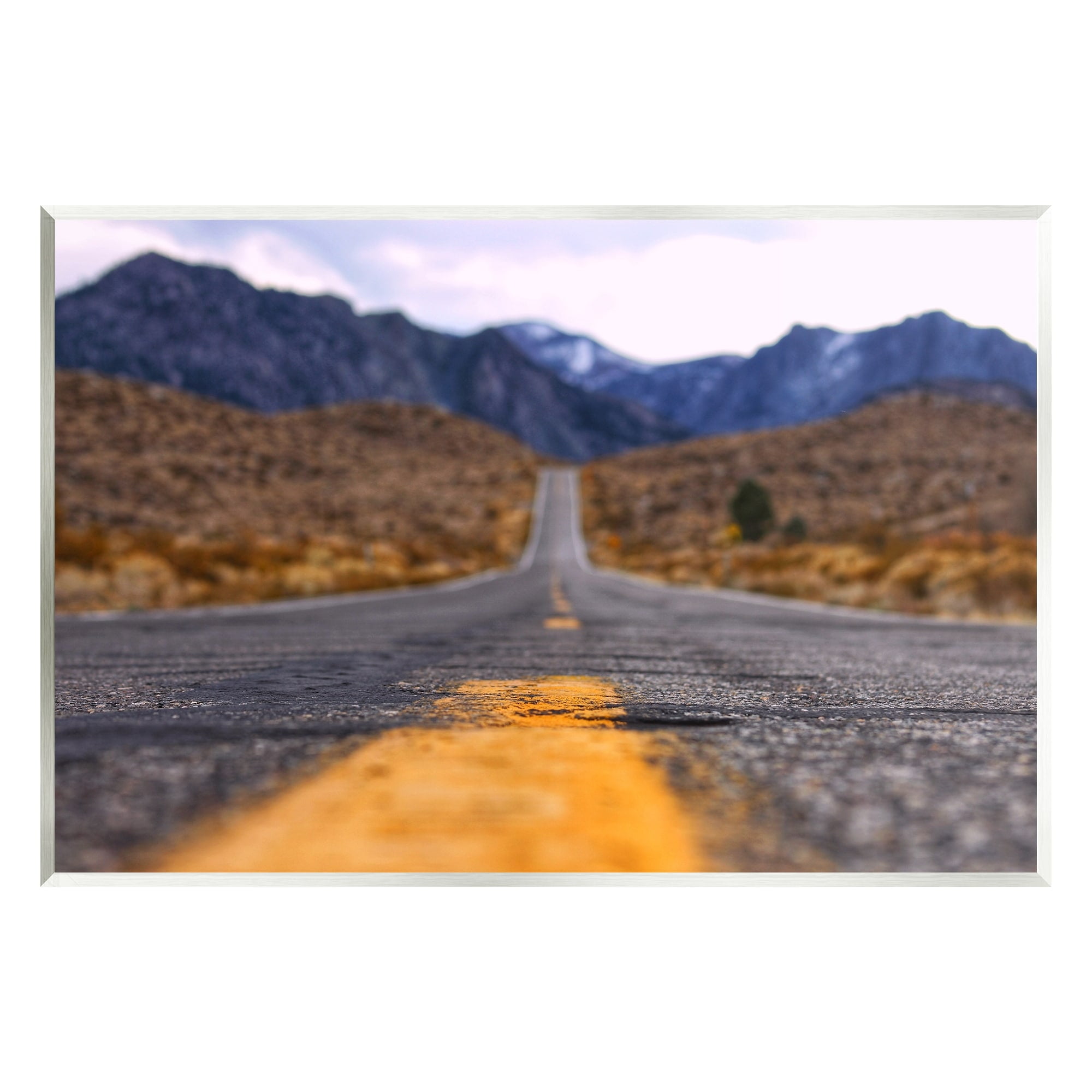 Stupell Industries Rural Ground View Country Highway Road Distant Peaks Photograph Unframed Art Print Wall Art, Design by Jeff Poe