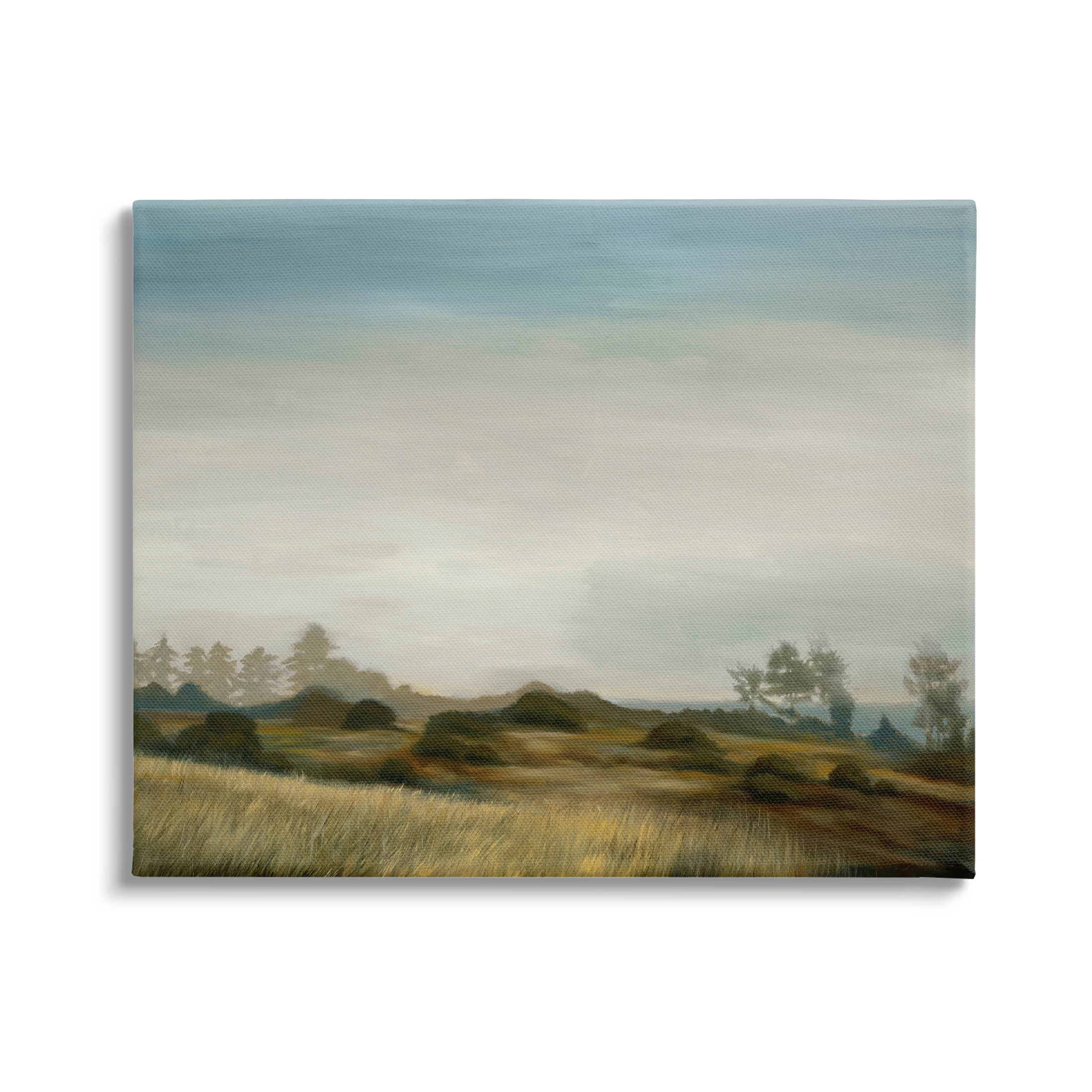 Stupell Industries Rural Hay Bales Landscape Painting Gallery Wrapped Canvas Print Wall Art, Design by Liz Jardine