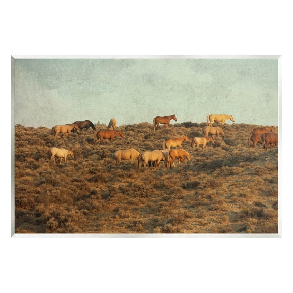Stupell Industries Rural Horses Grazing Photograph Unframed Art Print Wall Art, Design by Jan Walters