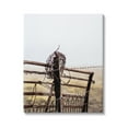 thumbnail image 1 of Stupell Industries Rural Meadow Fence Barbed Wire Countryside Photography Photograph Gallery Wrapped Canvas Print Wall Art, Design by Leah Straatsma, 1 of 5