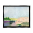 thumbnail image 1 of Stupell Industries Rural Pastel Landscape Comforting Farmland Hills Scenery Painting Jet Black Floating Framed Canvas Print Wall Art, Design by Jan Weiss, 1 of 5