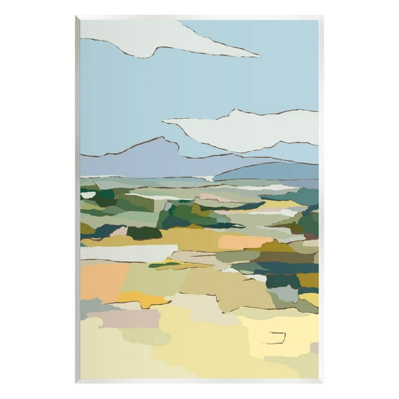 Stupell Industries Rural Pasture Abstract Field Graphic Art Unframed Art Print Wall Art, Design by Nikita Jariwala