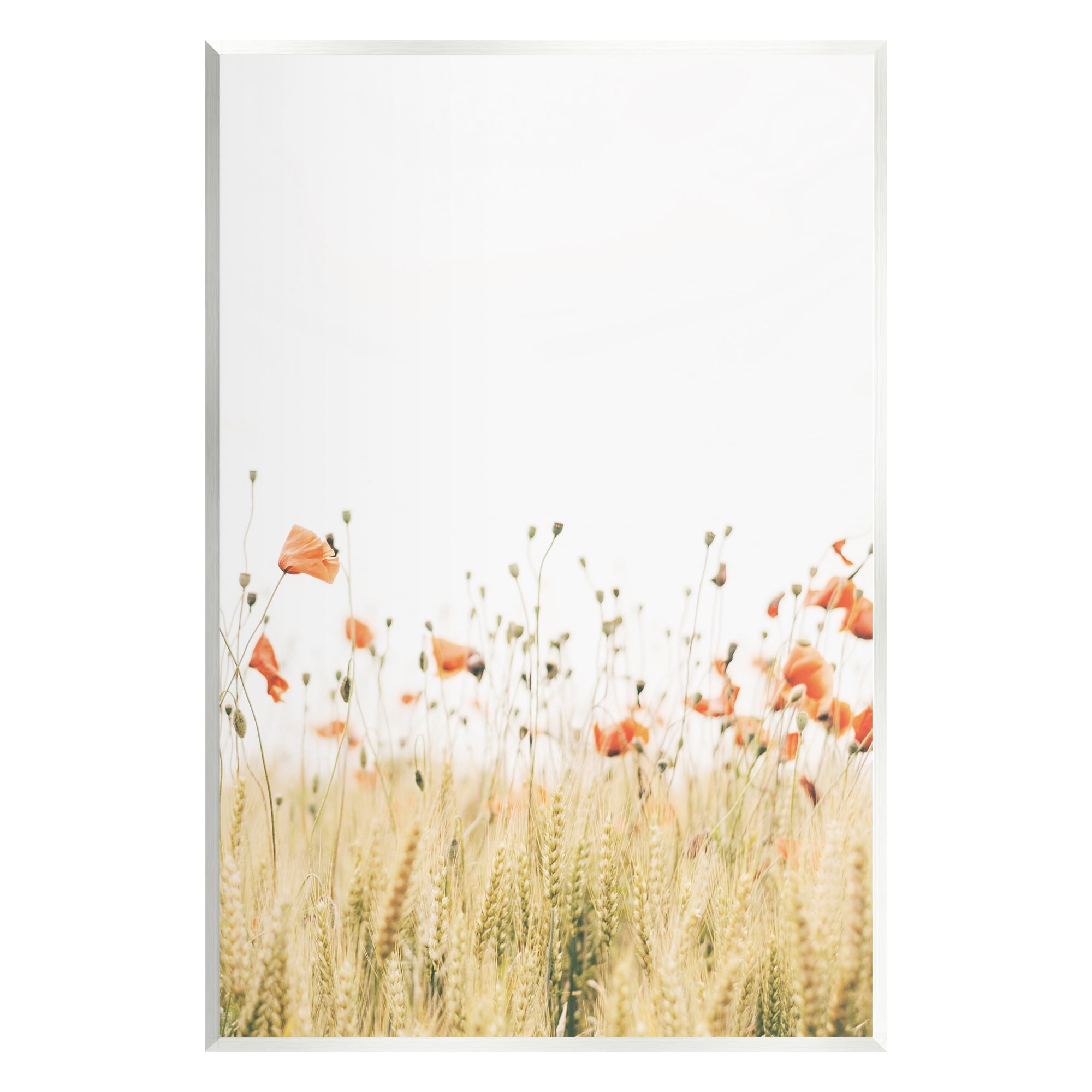 Stupell Industries Rural Poppy Meadow Botanical & Floral Photography Unframed Art Print Wall Art, 13 x 19