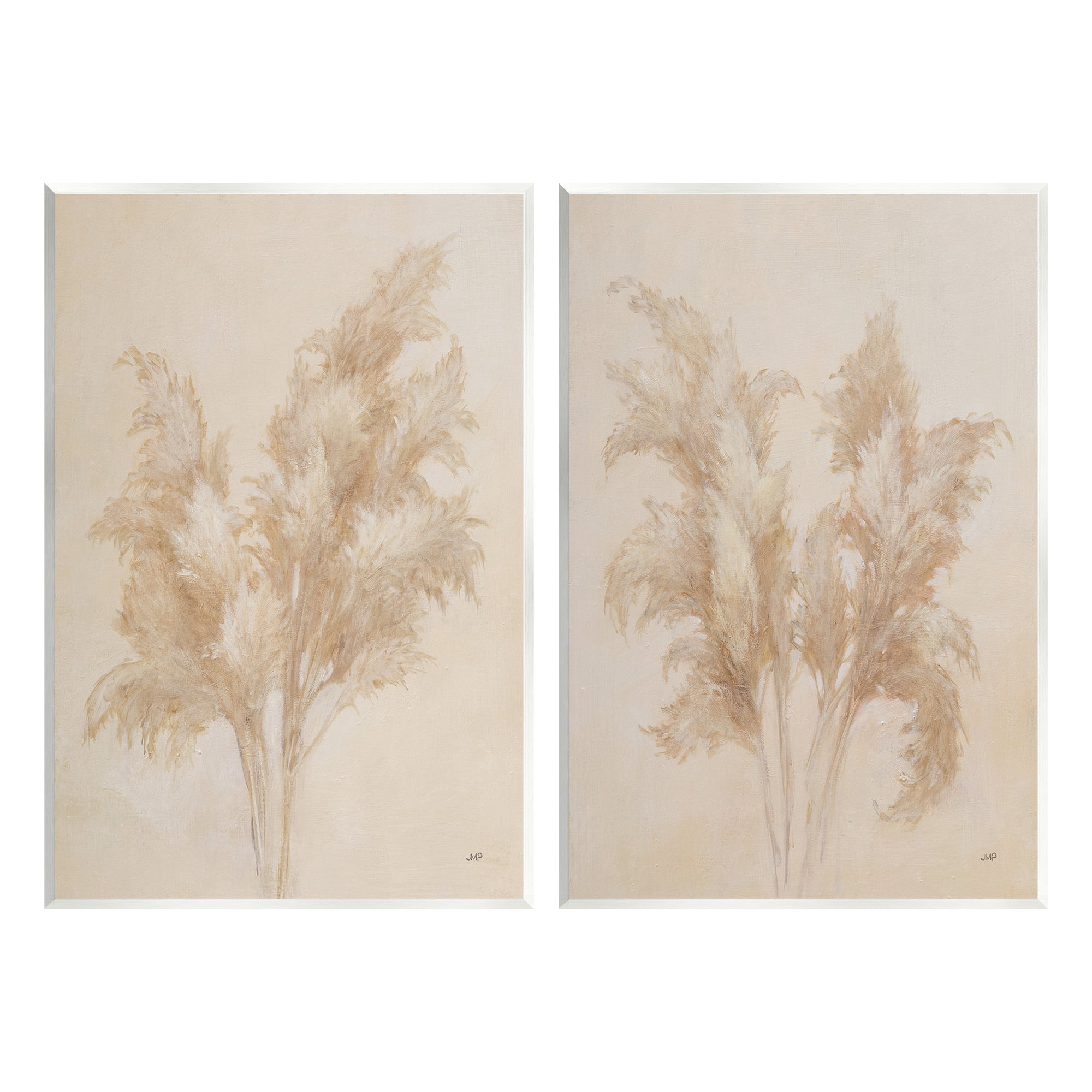Stupell Industries Rural Reeds Studies Botanical & Floral Drawing Unframed Art Print Wall Art, 13 x 19, Set of 2