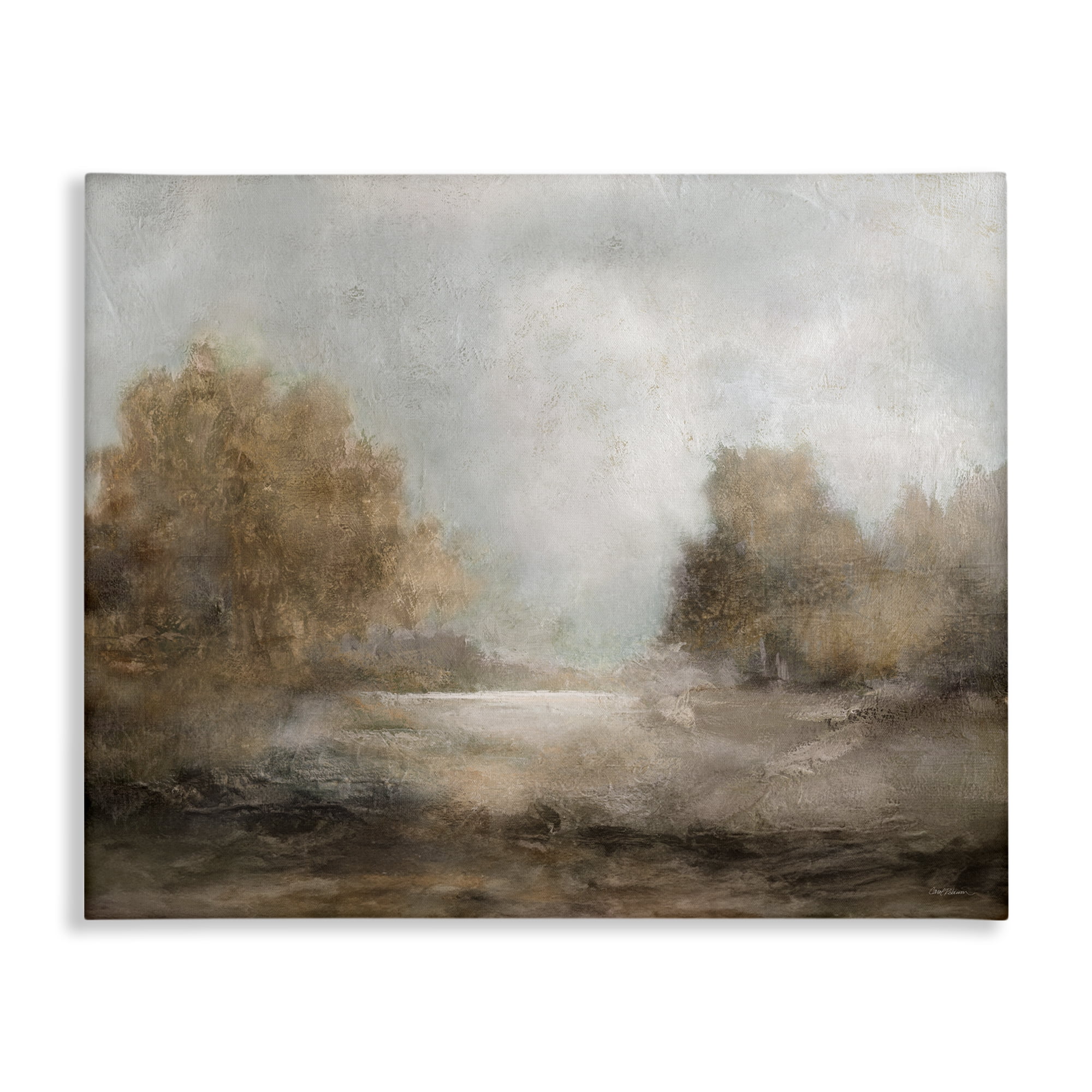 Stupell Industries Rural Scenic Atmosphere Landscape & Nature Painting Wrapped Canvas Art Print Wall Art, 20 x 16