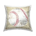 thumbnail image 1 of Stupell Industries Rustic Baseball Sports Ball Square Decorative Printed Throw Pillow, 18 x 18, 1 of 6
