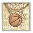 thumbnail image 1 of Stupell Industries Rustic Basketball in Hoop Sports Painting Gray Framed Art Print Wall Art, 12 x 12, 1 of 9