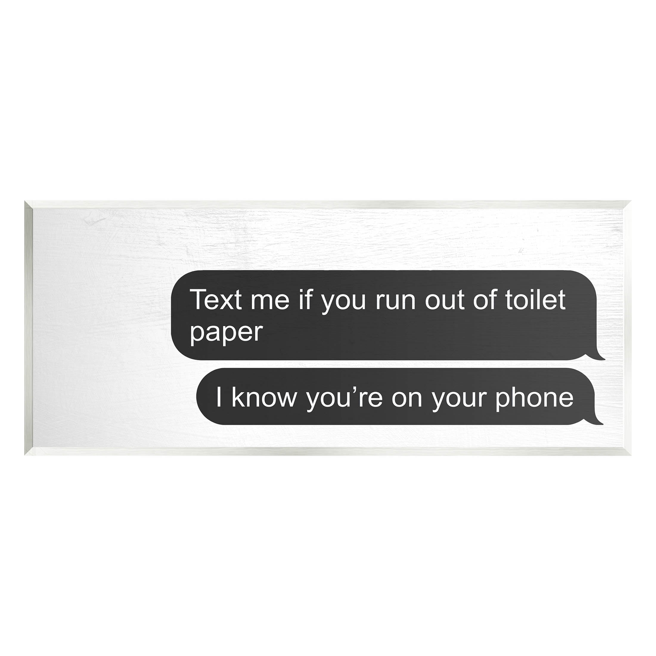 Stupell Industries Rustic Bathroom Humor Graphic Art Unframed Art Print Wall Art, Design by Daphne Polselli