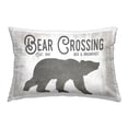 thumbnail image 1 of Stupell Industries Rustic Bear Crossing Decorative Printed Throw Pillow, 14 x 20, 1 of 5