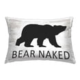 thumbnail image 1 of Stupell Industries Rustic Bear Naked Decorative Printed Throw Pillow, 14 x 20, 1 of 5