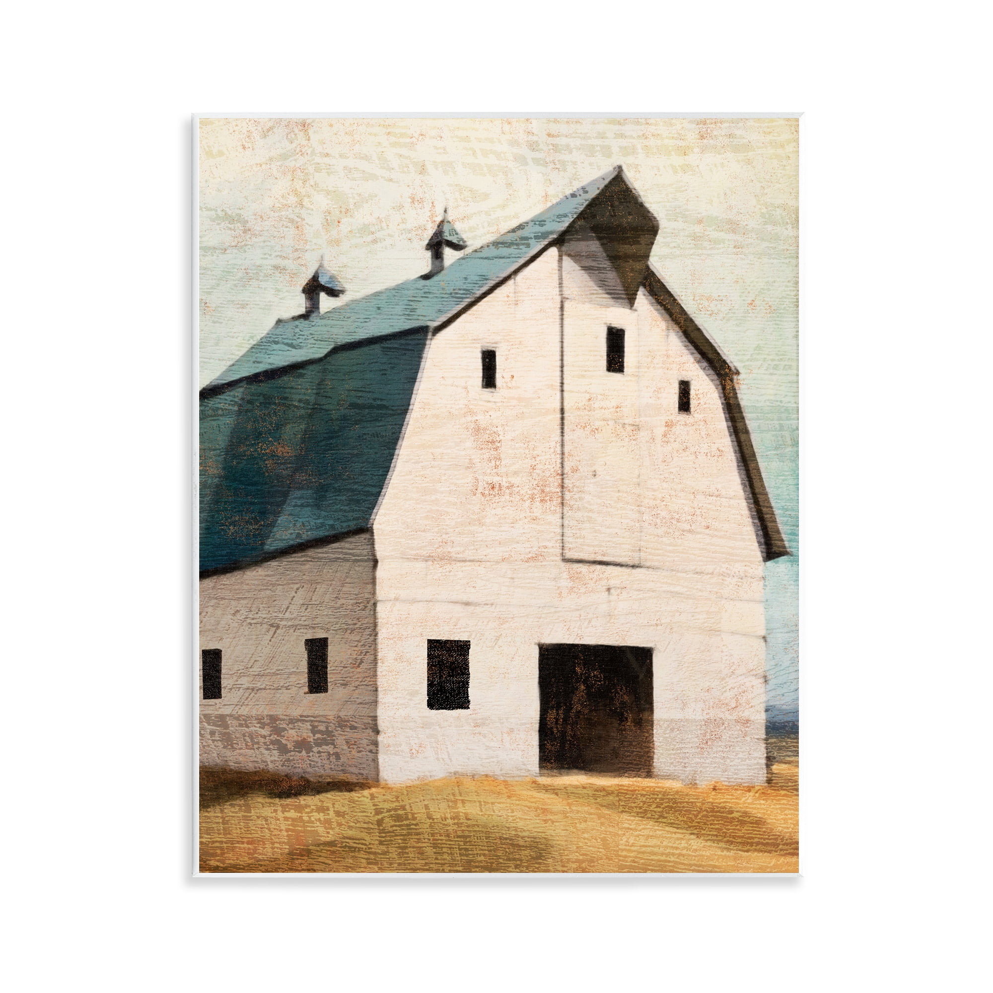 Stupell Industries Rustic Big Barn Blue Wall Plaque Art, design by Susan Jill