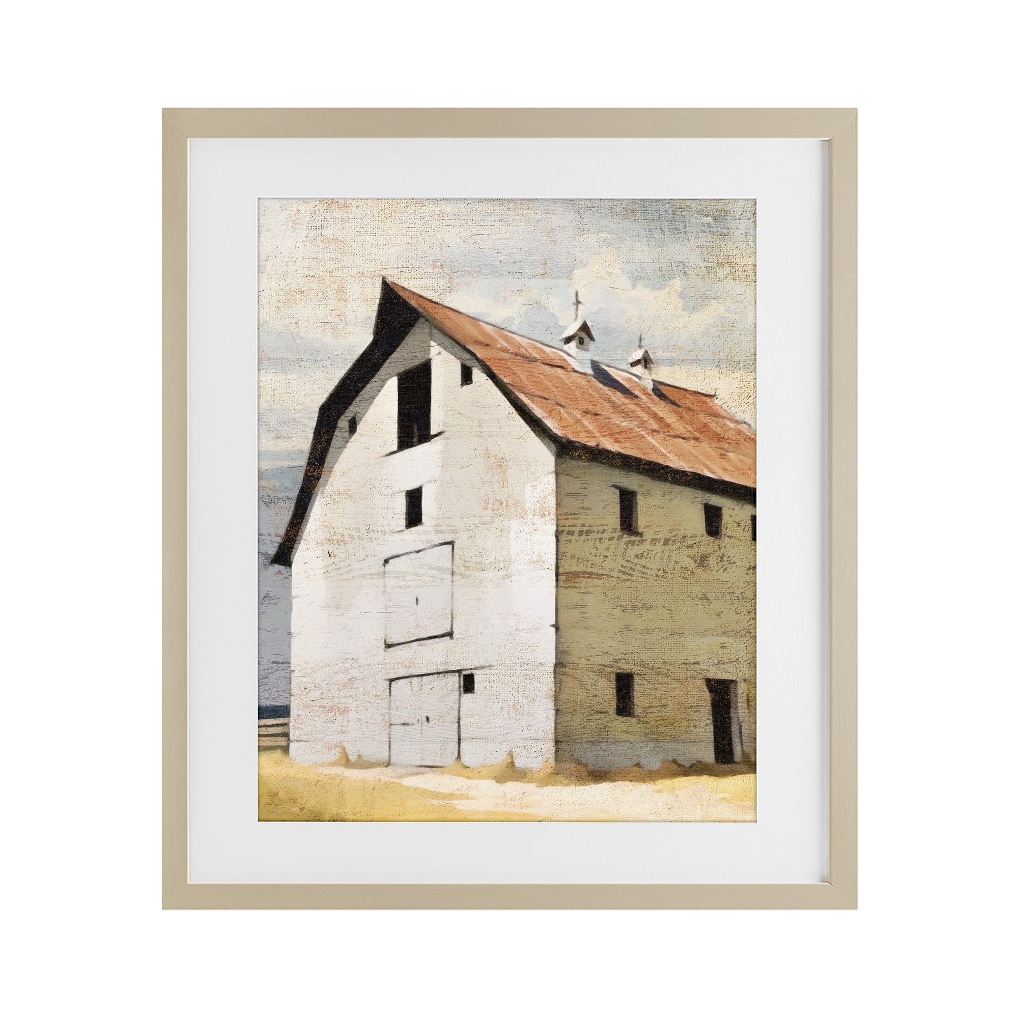 Stupell Industries Rustic Big Barn Red Birch Framed Print Under Glass, design by Susan Jill