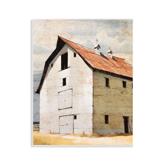 Stupell Industries Rustic Big Barn Red Wall Plaque Art, design by Susan Jill