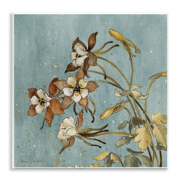 Stupell Industries Rustic Blooming Buds Botanical & Floral Painting Unframed Art Print Wall Art, 12 x 12